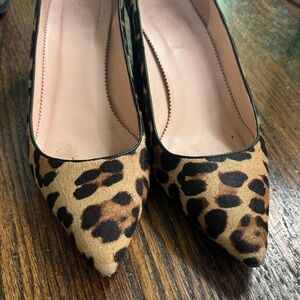 J. Crew Leopard Print Heels